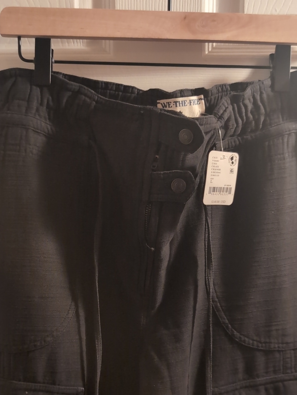 NWT We The Free Park Ave Pull-On Cargo Pants-Black - Picture 2 of 6
